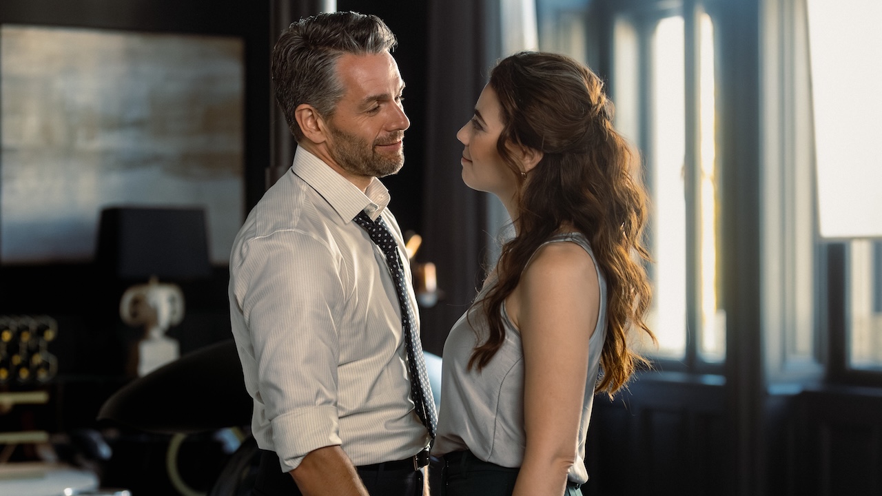 Jonah and Martine standing close next to each other in NCIS: Tony & Ziva