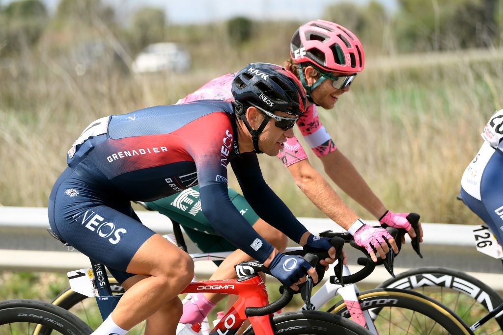 PERPIGNAN FRANCE MARCH 22 Richie Porte of Australia and Team INEOS Grenadiers competes during the 101st Volta Ciclista a Catalunya 2022 Stage 2 a 2024km stage from LEscala to Perpignan VoltaCatalunya101 WorldTour on March 22 2022 in Perpignan France Photo by David RamosGetty Images