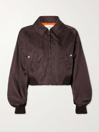 Harrington Satin-Twill Bomber Jacket