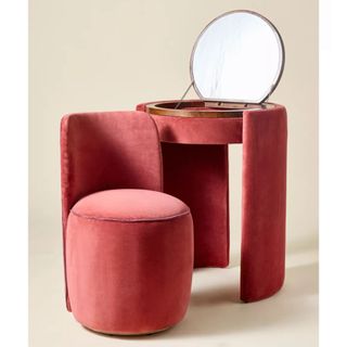 Jane Mirror Vanity & Stool Set