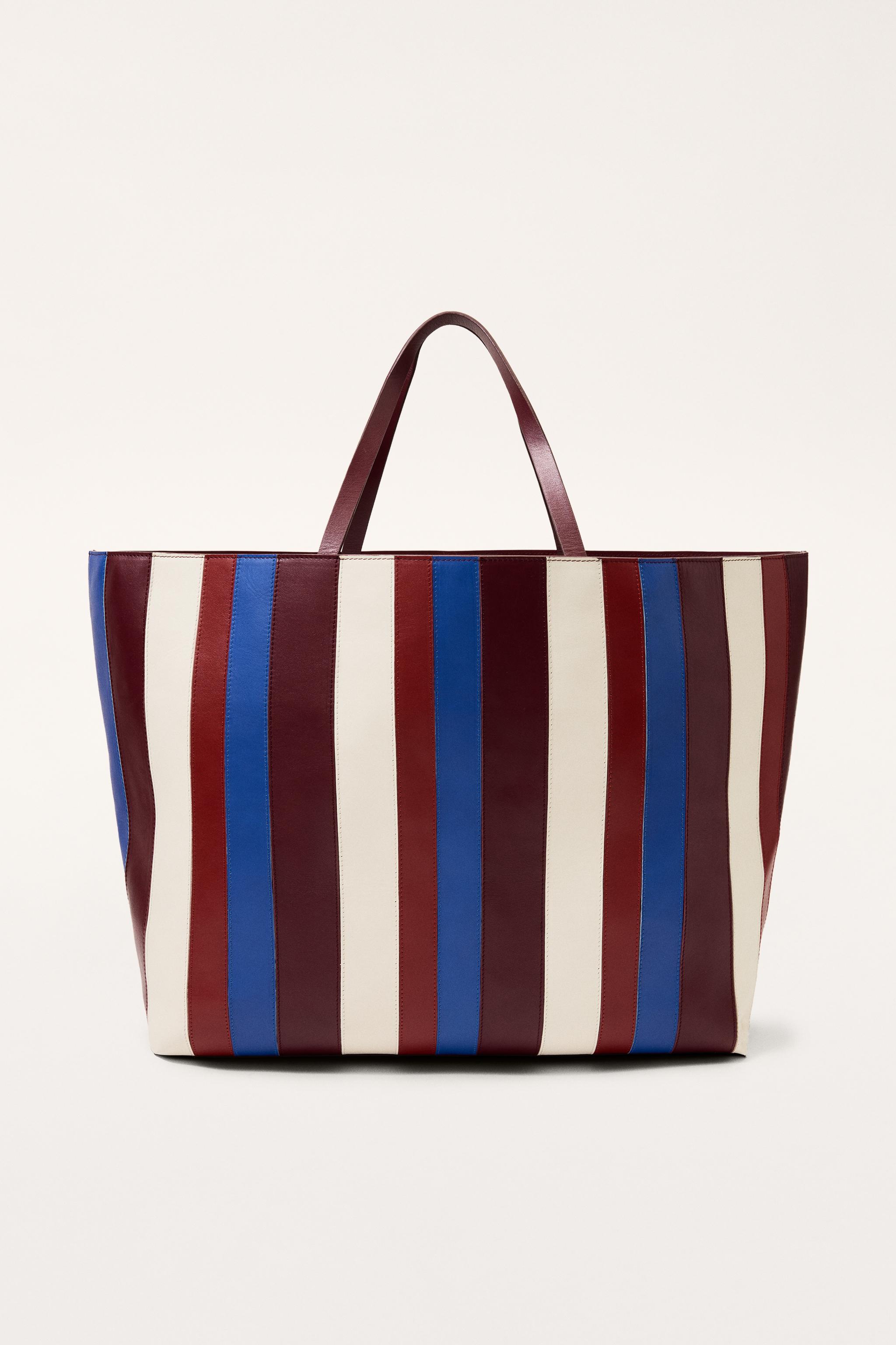Leather Stripe Maxi Shopper Limited Edition