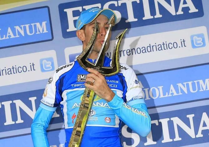 Vincenzo Nibali (Astana) continues his Poseidon adventure.