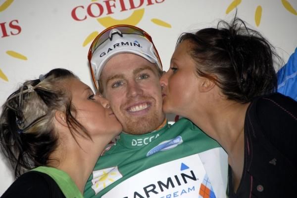 Farrar holds a 13 point lead over Boonen in the points classification.