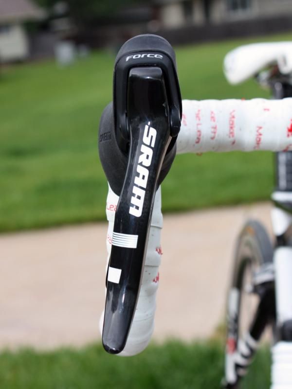 Brake lever blade and shift paddle shapes are wholly lifted from Red along with separately adjustable reach for both