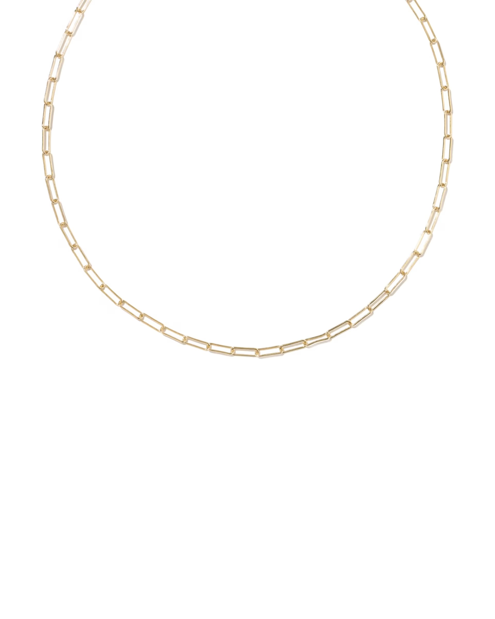 Kendra Scott, Meadow Paperclip 14k Gold-Filled Chain Necklace