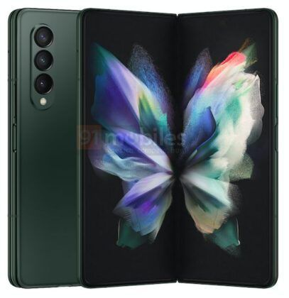 Alleged official renders of Samsung Galaxy Z Fold 3