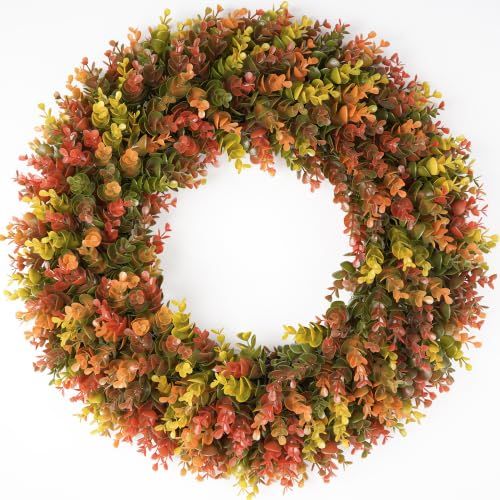 24-inch Fall Wreath for Front Door