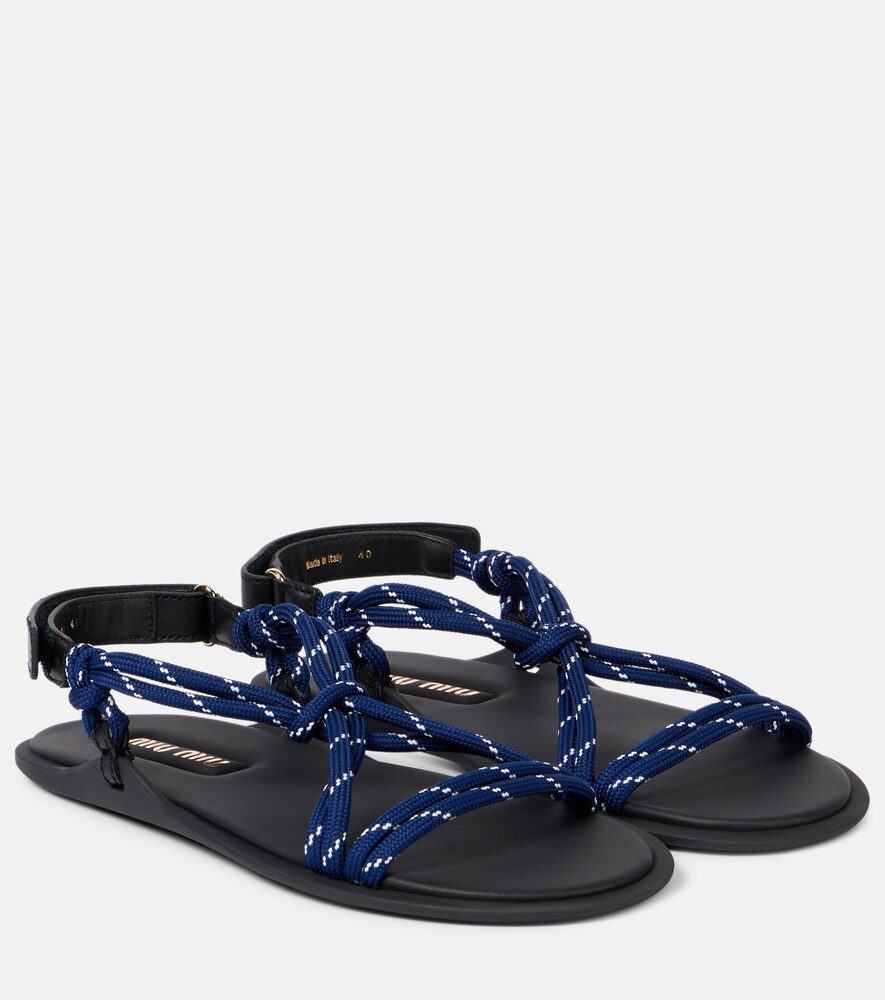 Rivière Leather-Trimmed Sandals