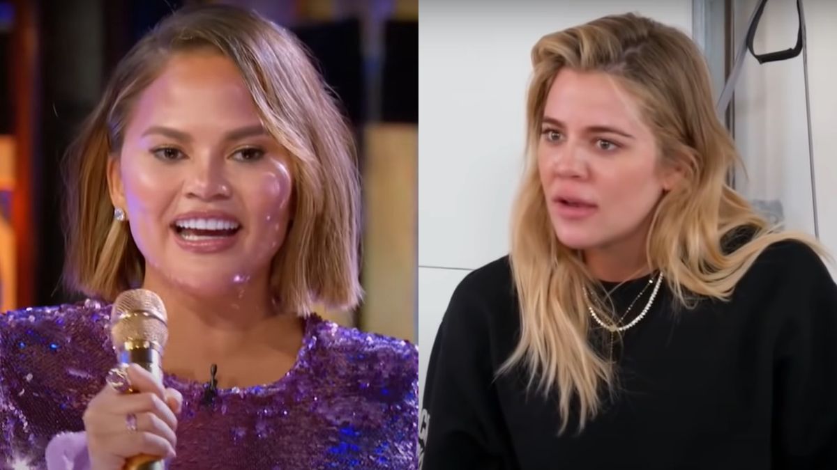 screenshots Chrissy Teigen and Khloé Kardashian