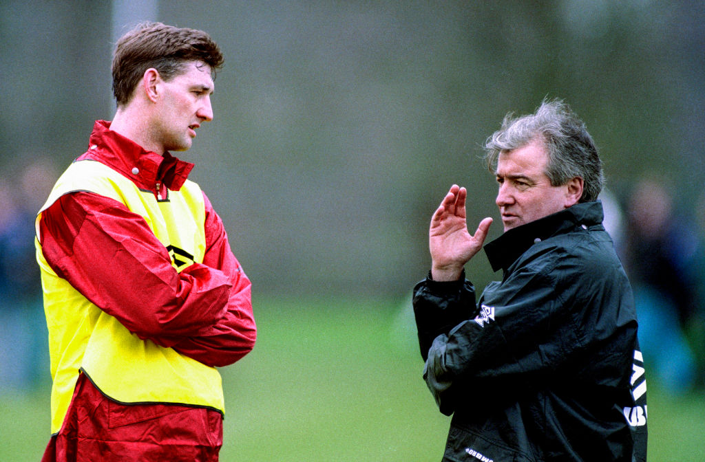 Tony Adams and England coach Terry Venables