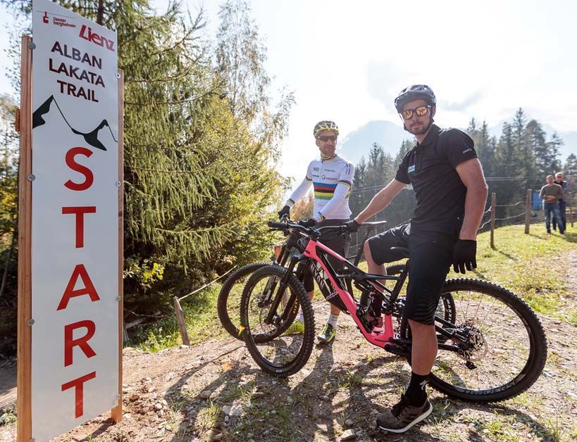 Peter Sagan with Alban Lakata