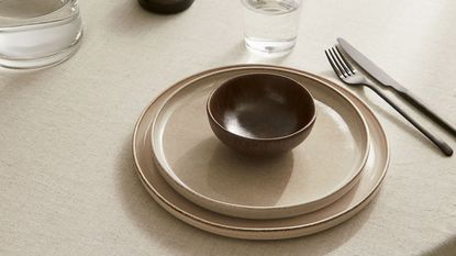 H&M Home dinnerware set on table