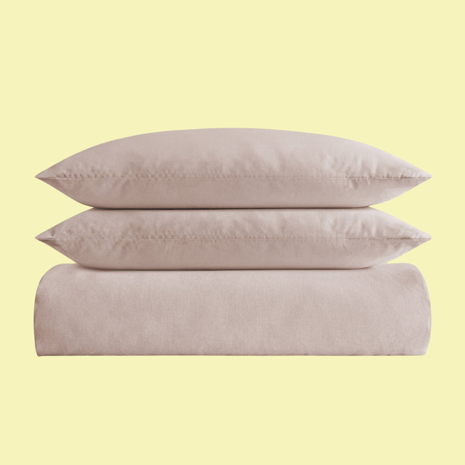 A blush pink duvet set