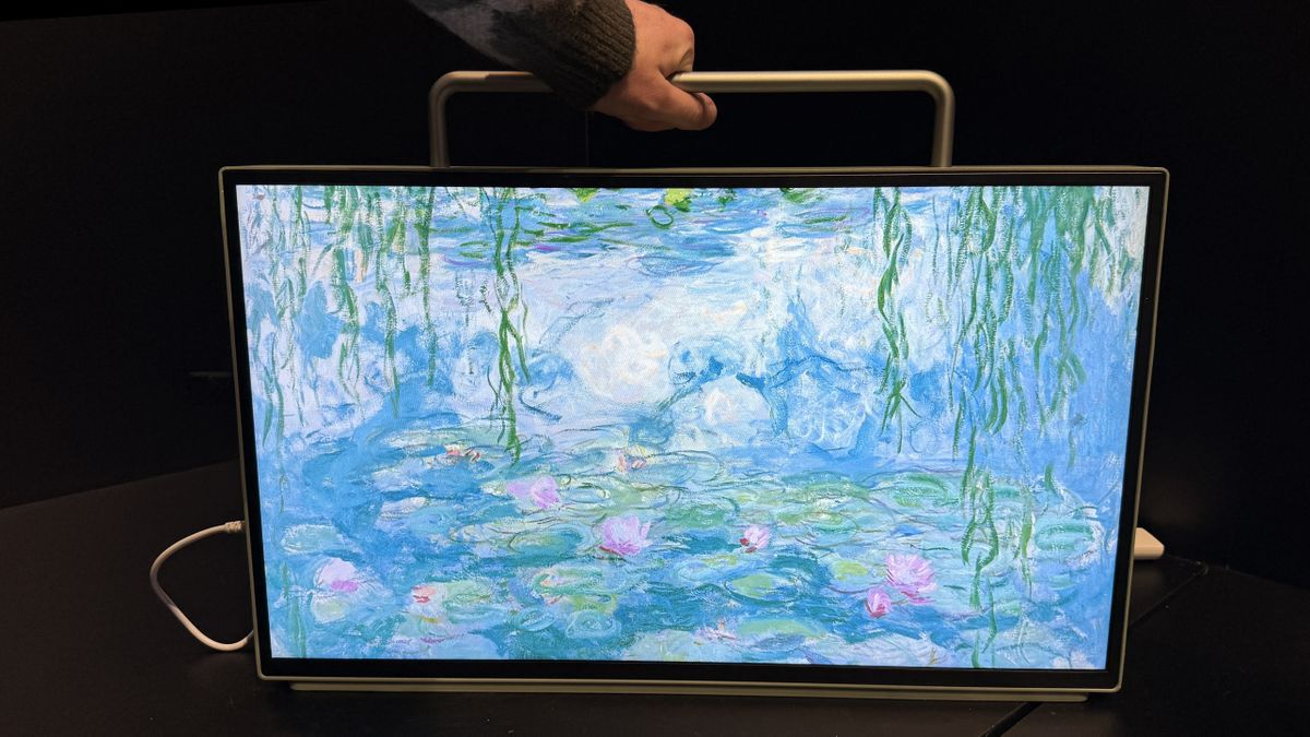 Panasonic combined a portable TV with a CD player, and I can’t help being totally charmed by it