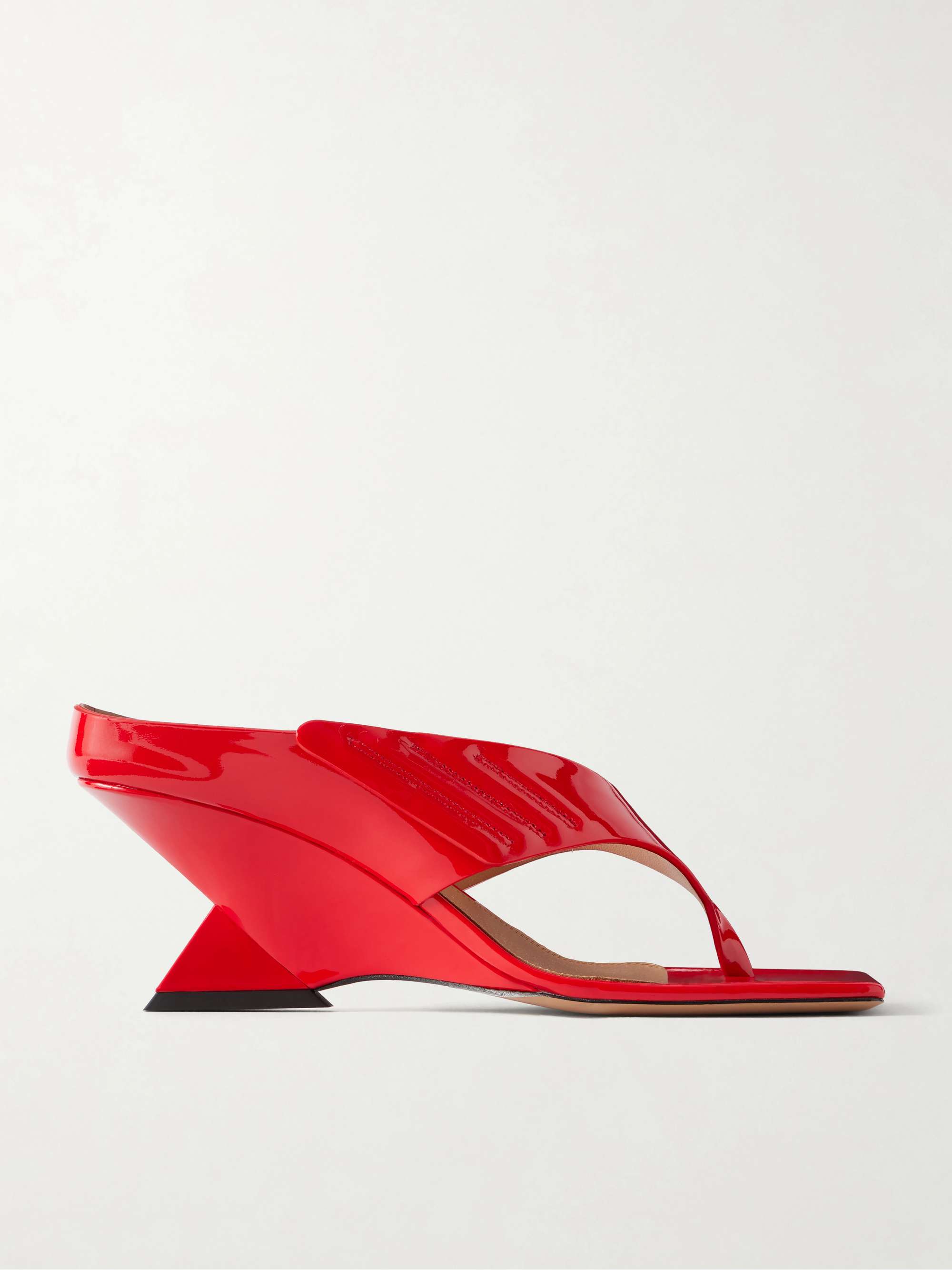 Cheope 65 Leather Wedge Thong Sandals