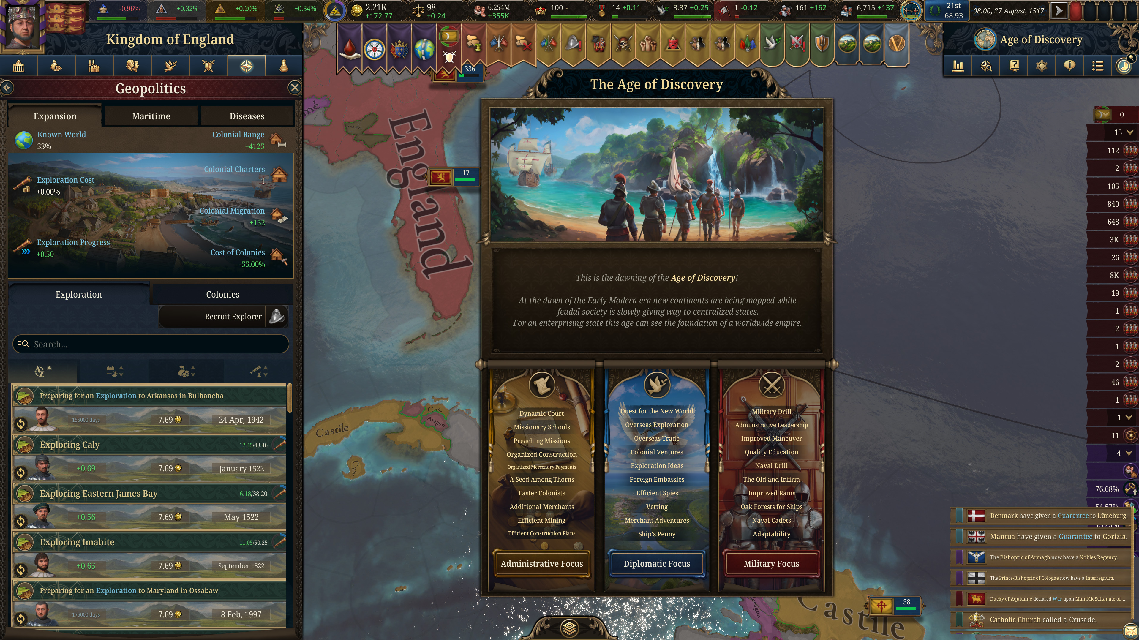 EU5 screens