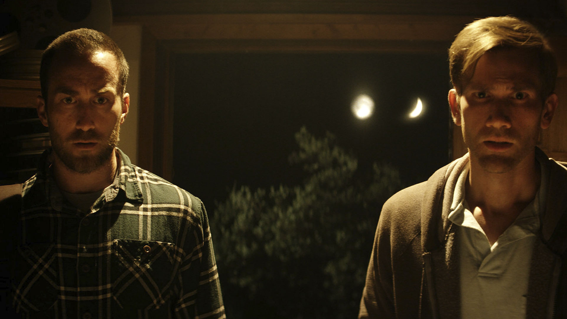 Justin Benson and Aaron Moorhead in The Endless.
