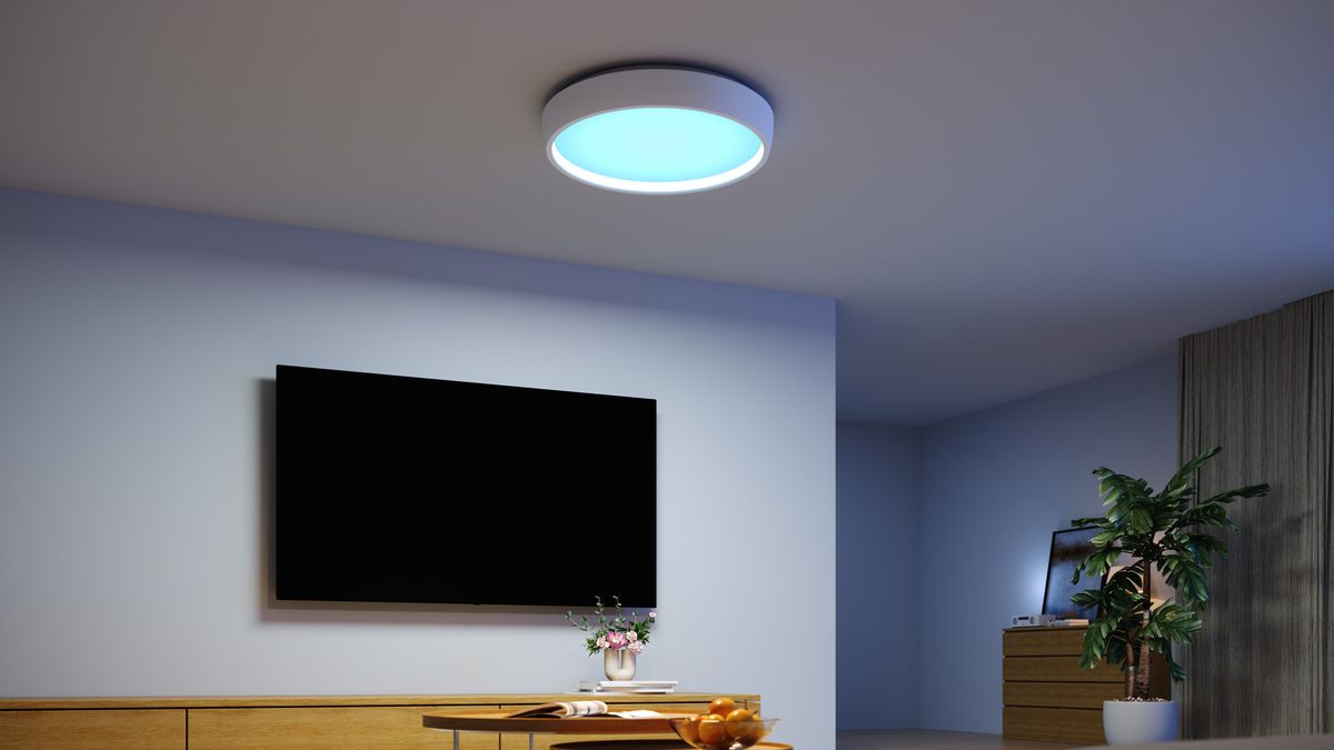 Govee Sky Ceiling Light on a ceiling