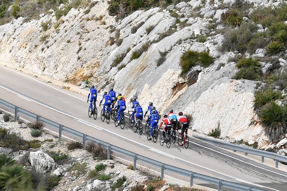 A Quick-Step Floors group went into the hills