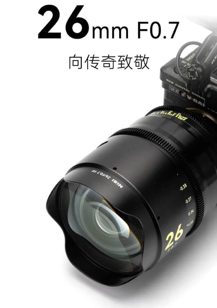 NiSi camera lens.