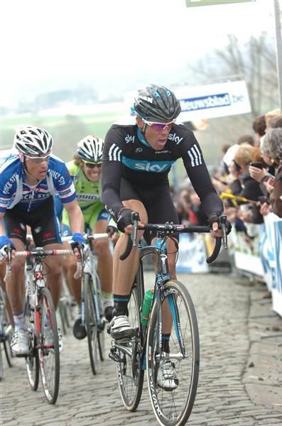 Mathew Hayman rises over the Patersberg at last weekend's Tour of Flanders.