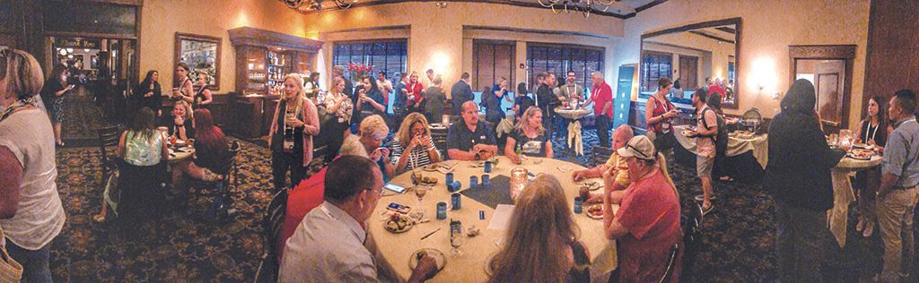 ISTE attendees pour into Maggianos Philadelphia after the Sunday night keynote session to a reception hosted by Tech&amp;Learning and Facebook.