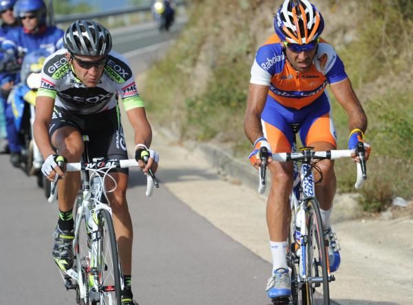 Two Carlos - Sastre (Geox) and Barredo (Rabobank)