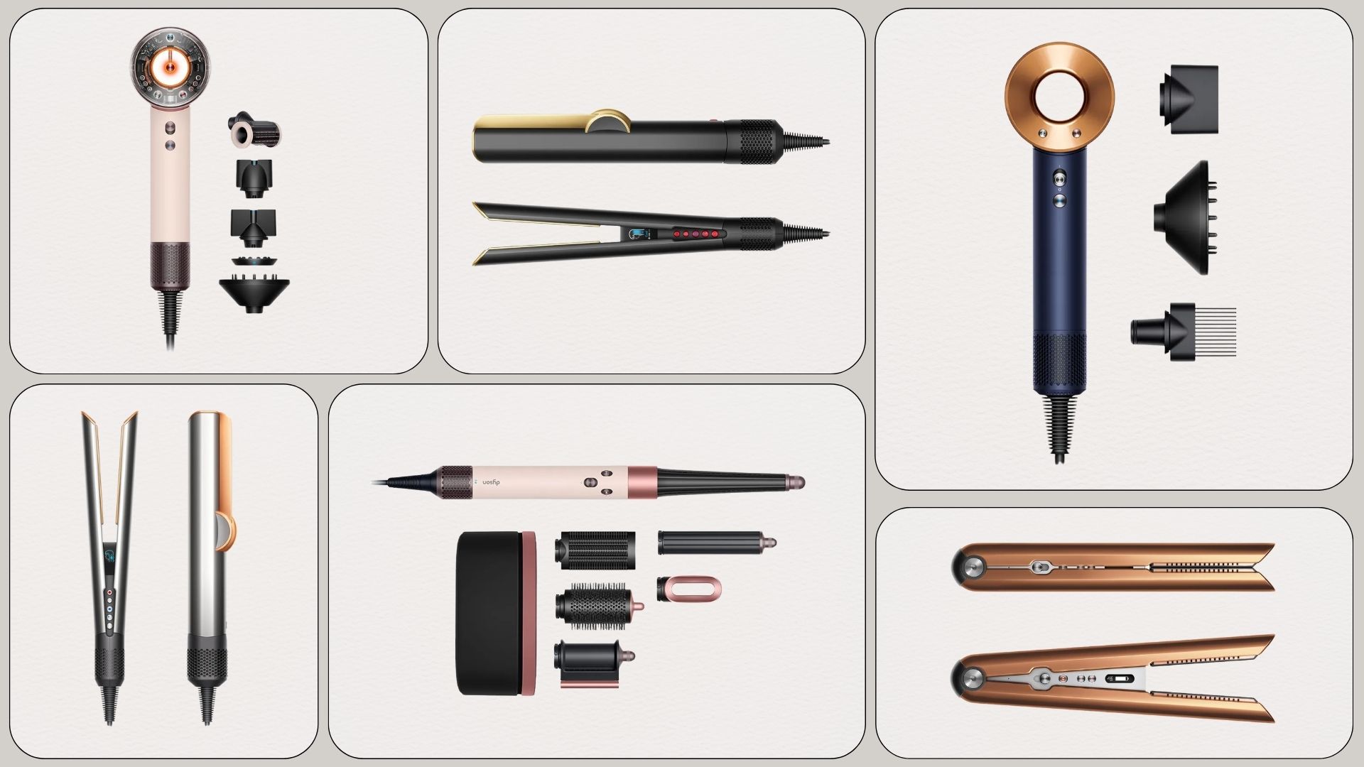 A collage of the best Dyson Black Friday 2025 deals