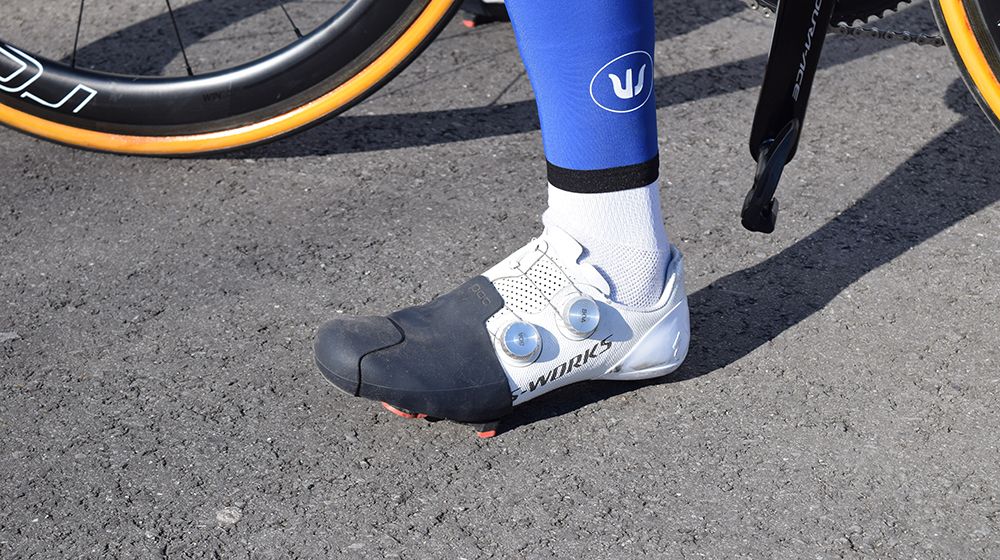 Plenty of high-end racing shoes are designed with ventilation in mind and latex covers kept the cold air out