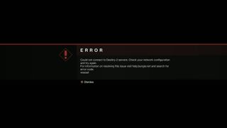 Destiny 2 error code weasel message
