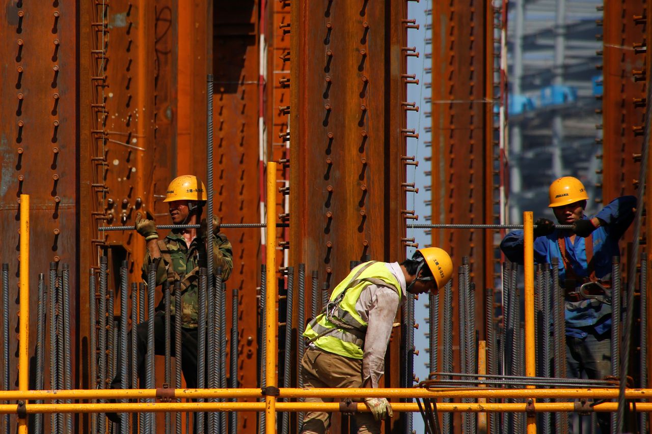 Construction in Beijing.