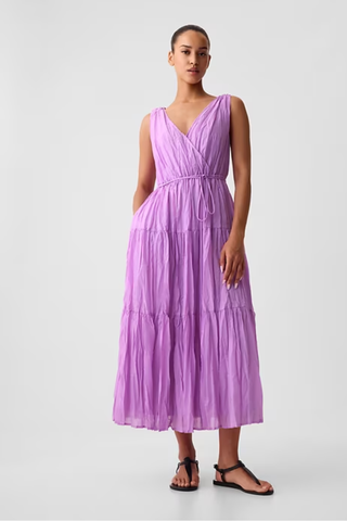 Gap Pleated Tiered Maxi Dress (Was $118) 