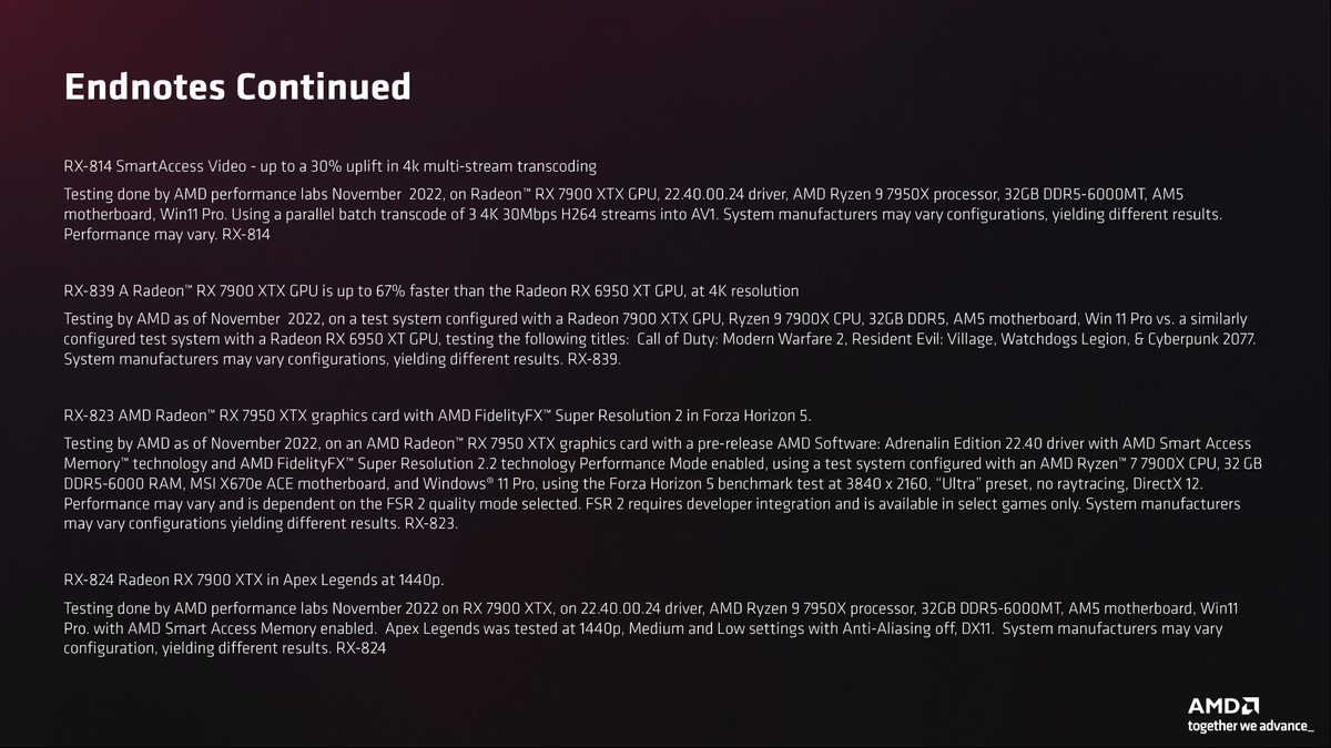 AMD RDNA 3 and Radeon RX 7900 XT / XTX Slide Deck