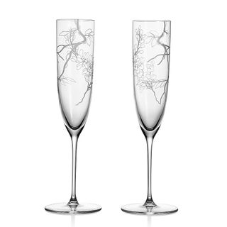 Tiffany & Co., Tiffany Wisteria Champagne Glasses