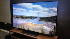 Philips OLED808 with hot geyser on screen