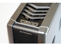 Thermaltake's aggressive lines are more visually striking than Cooler Master's or Antec's