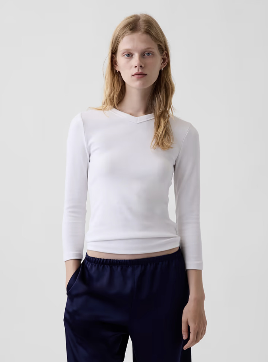 Gap, Modern High V-Neck T-Shirt