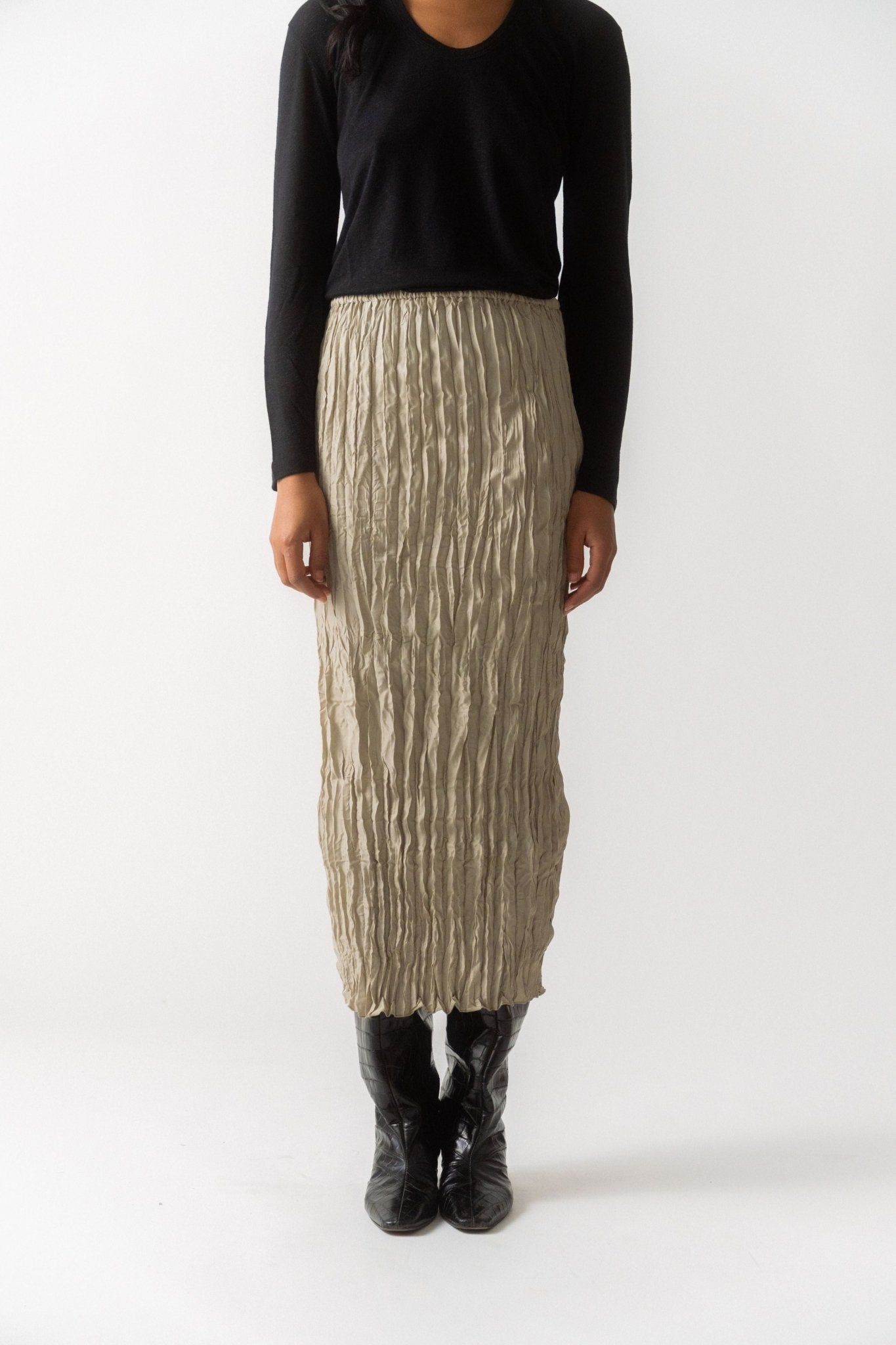 Toteme Crinkled Silk Midi Skirt (34 Fr, 36 Fr & 38 Fr)
