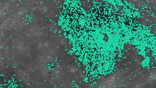 location of new moon craters 