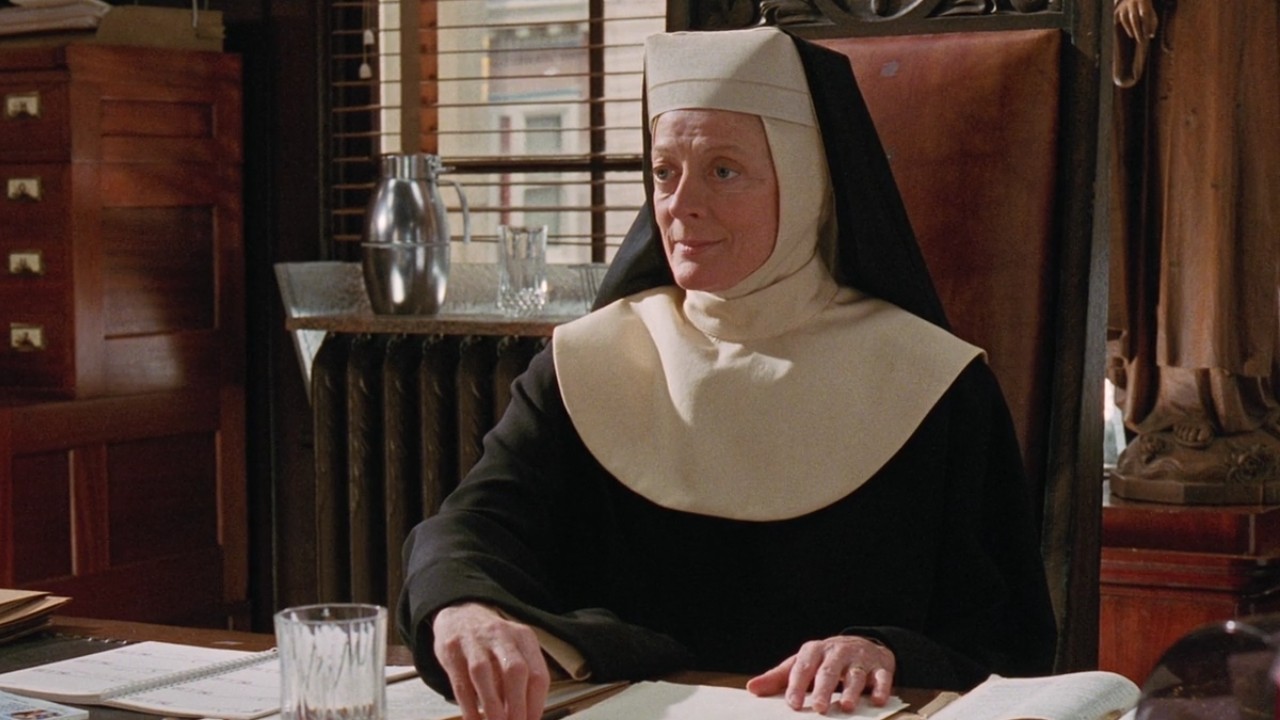 Maggie Smith as a nun in Sister Act