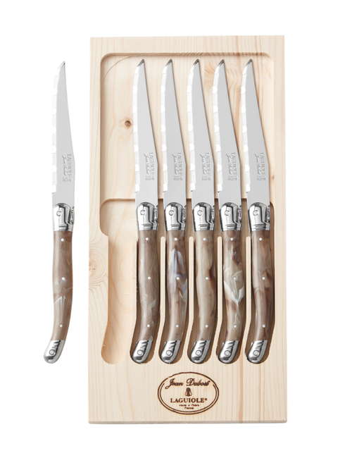 Jean Dubost Laguiole Steak Knives, Set of 6