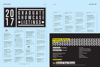 Graduate show listings cover the whole of the UK
