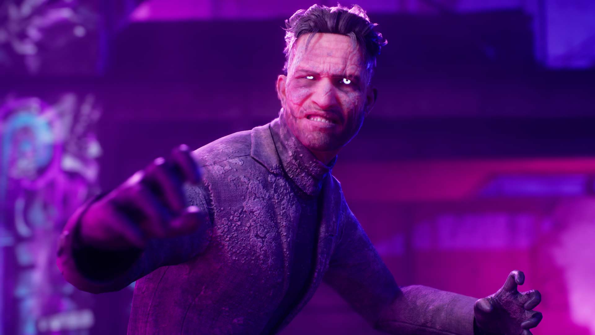 Benny as takes a fighting stance in Bloodlines 2. 