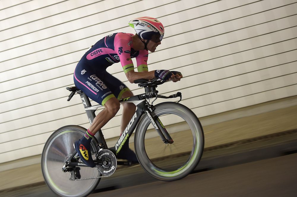 Rui Costa on course during stage 1.