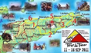 2011 Tour de Timor route map