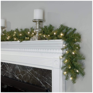 National Tree Company Pre-Lit Artificial Christmas Garland from Amazon