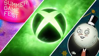 Banner for Summer Game Fest, Xbox Games Showcase, and The Outer Worlds 2 Direct.