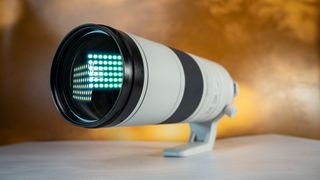 Canon RF 200-800mm F6.3-9 IS USM against a bright background