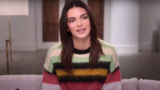 screenshot of Kendall Jenner on The Kardashians