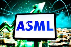 ASML logo is displayed on a tablet screen